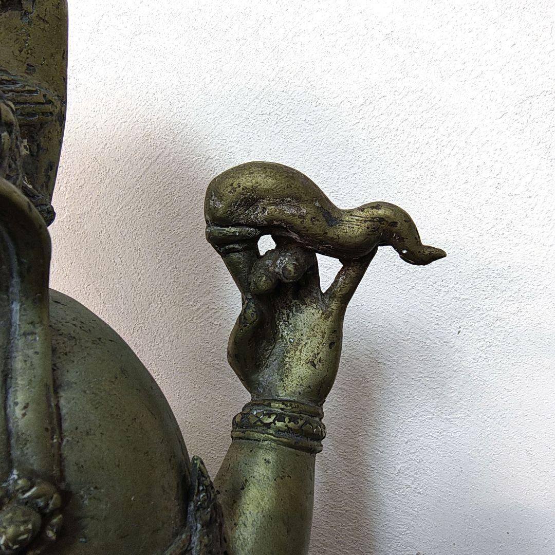 ガネーシャ 神像 仏像 台座付き H39.5cm