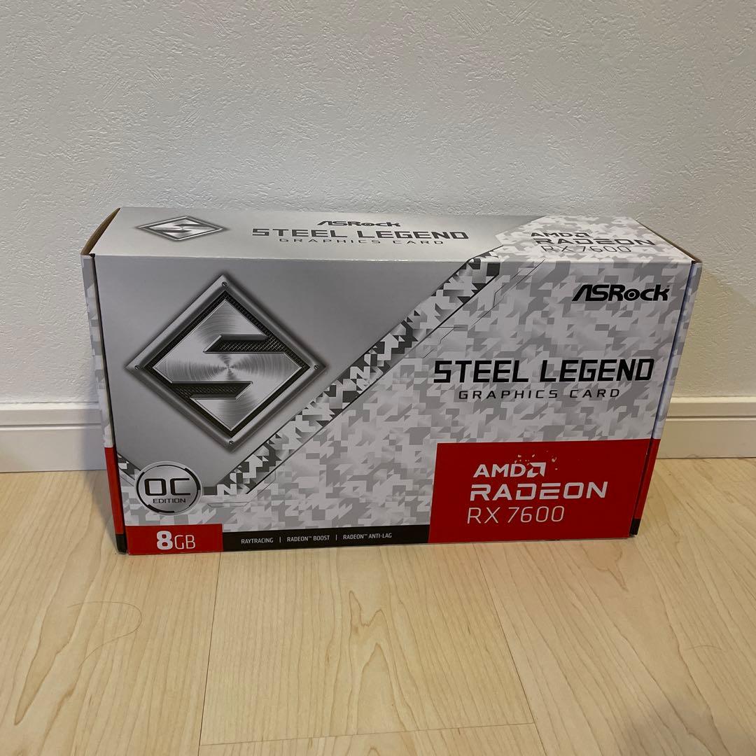 グラフィックボード・グラボ・ビデオカード ASRock Radeon RX 7600 Steel Legend 8GB
