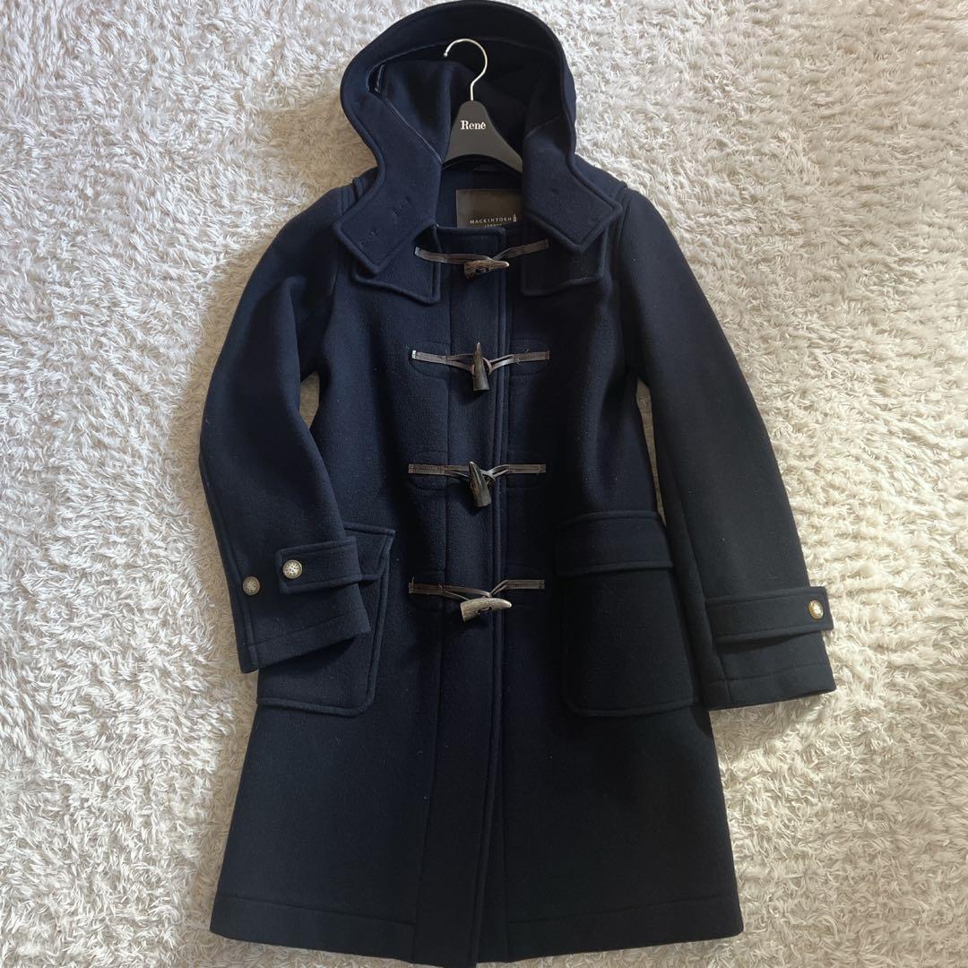 【MACKINTOSH LONDON 】ダッフルコート ネイビー フーディー