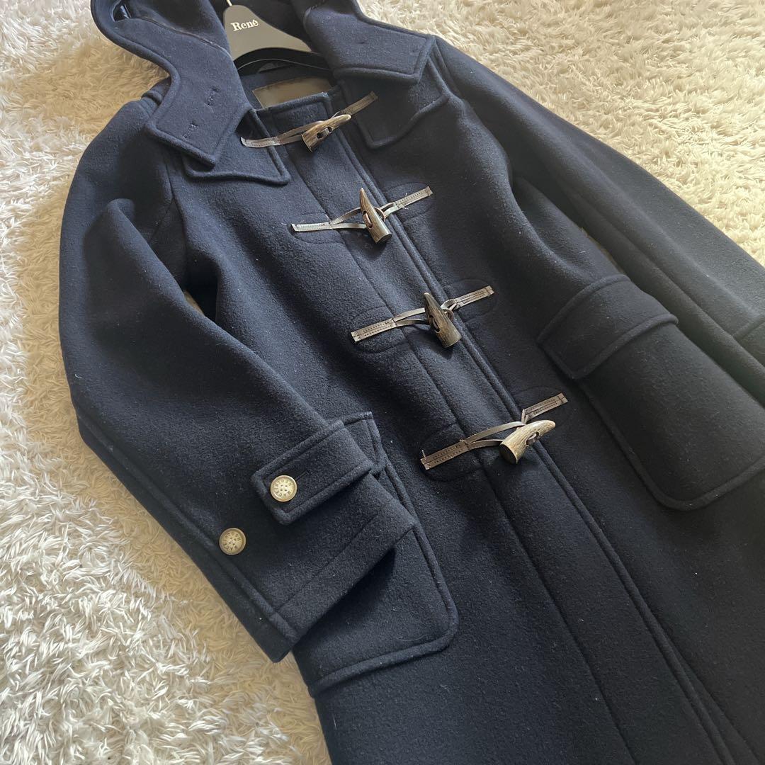 【MACKINTOSH LONDON 】ダッフルコート ネイビー フーディー