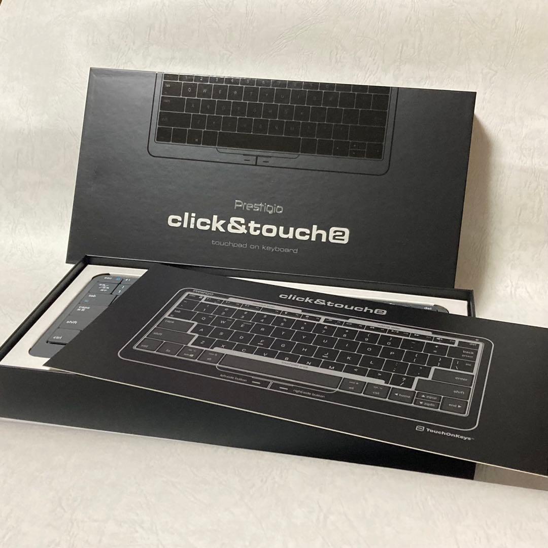 革新的キーボードCLICK&TOUCH2 USBドングル(レシーバー付属・元箱有