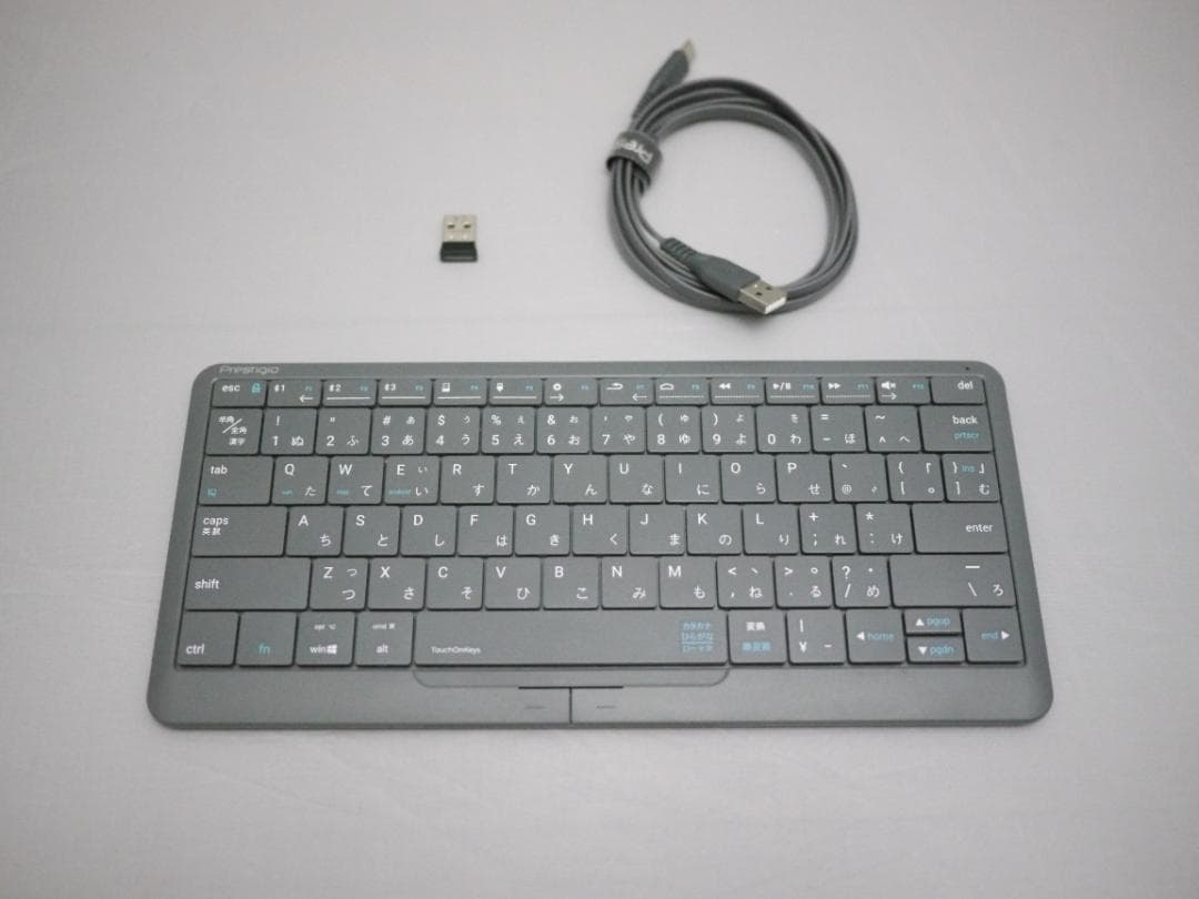 革新的キーボードCLICK&TOUCH2 USBドングル(レシーバー付属・元箱有