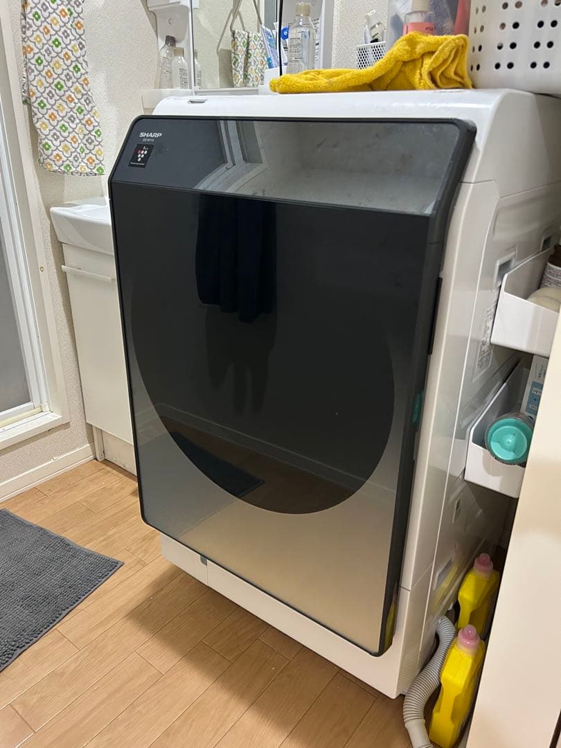 【2021年製】SHARP ガラストップ　ドラム式洗濯機11/6 ES-W113