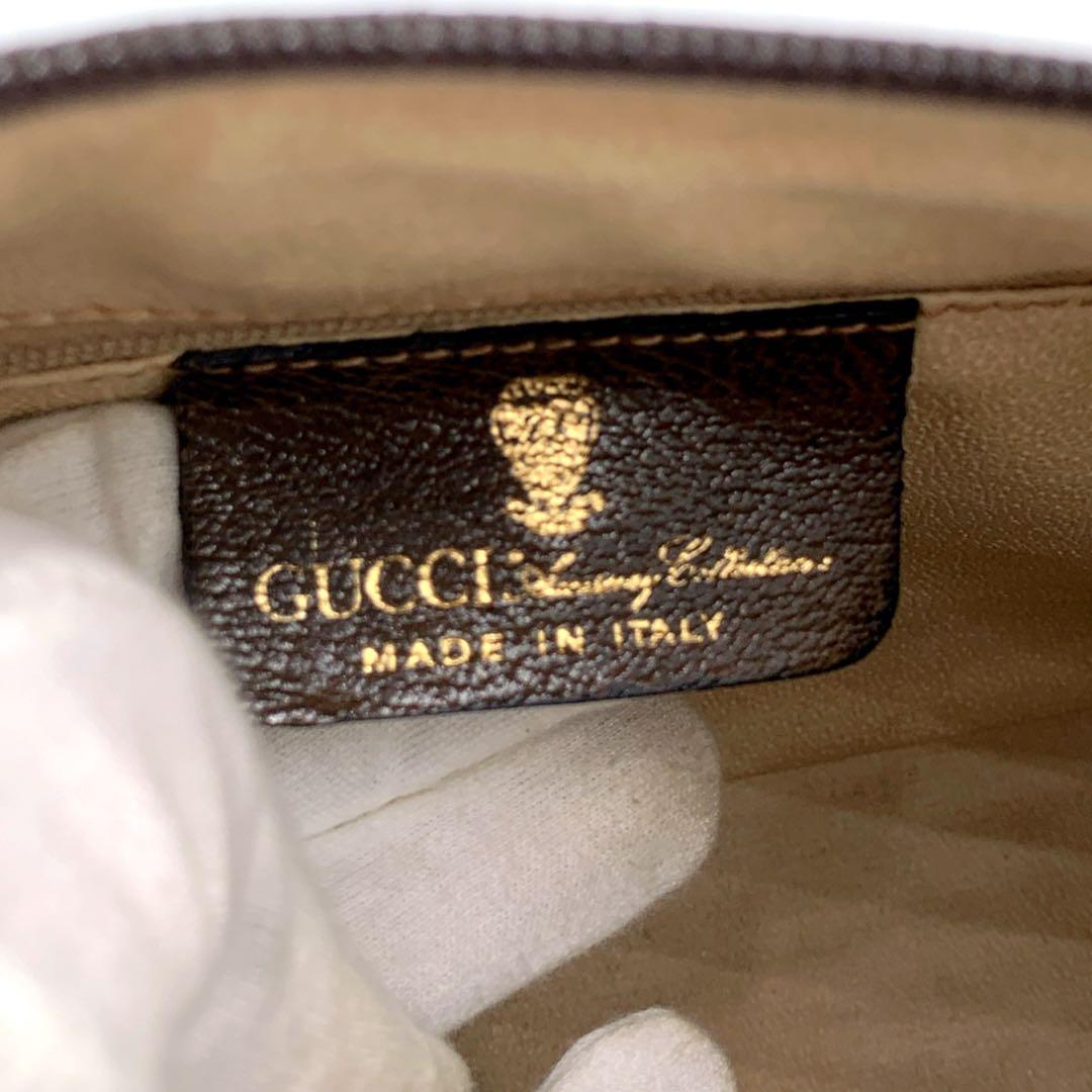 【美品✨】Gucci グッチ　GG柄　シェリーライン　ハンドバッグ　レザー