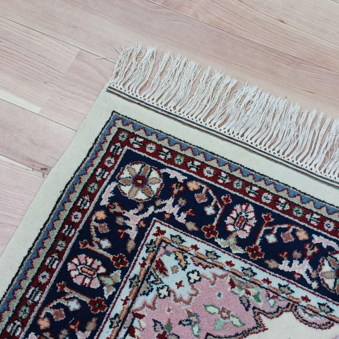 Y3059 パキスタン絨毯 182×125㎝ ウール 手織り トライバルラグ