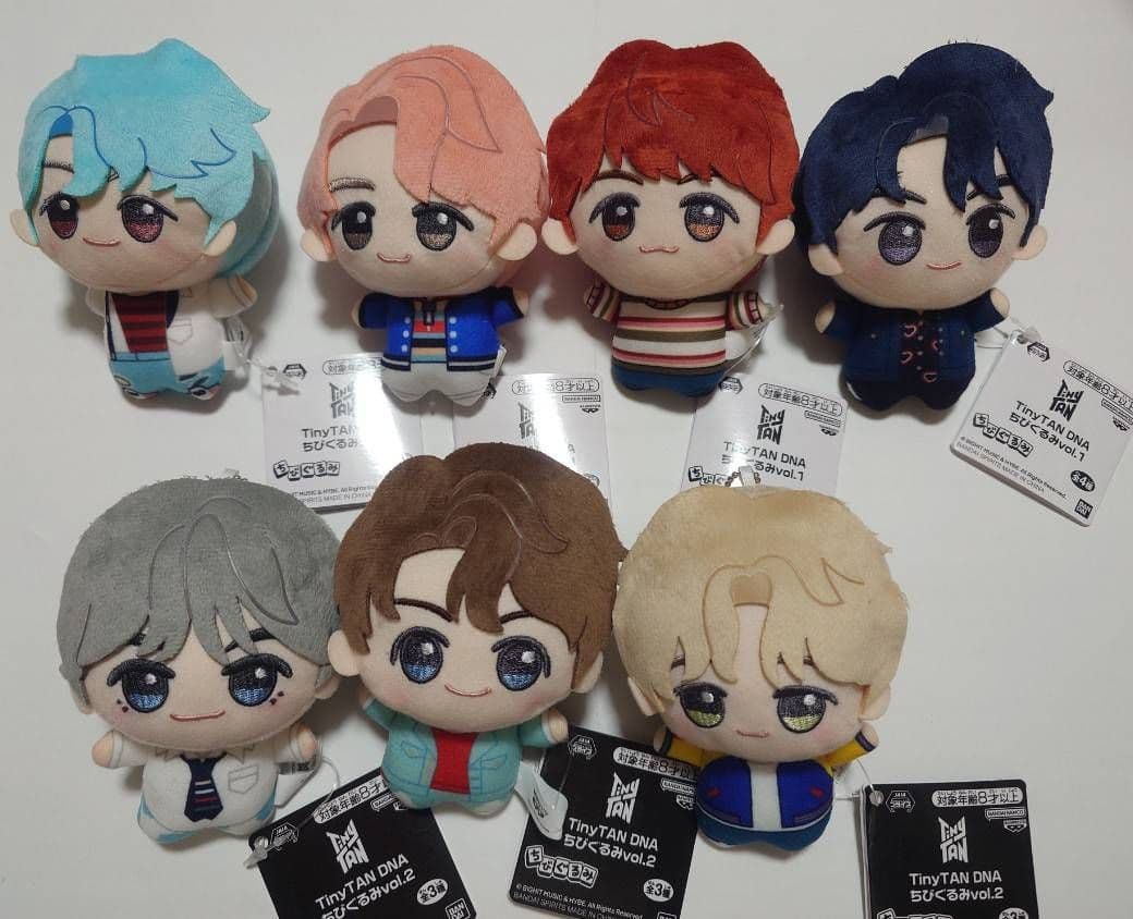 TinyTAN DNA ちびぐるみvol.1〜2 全種セット　そろ消します