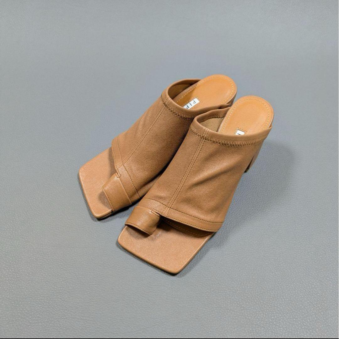 PIPPICHIC ピッピシック STRETCH ミュール 36 キャメル