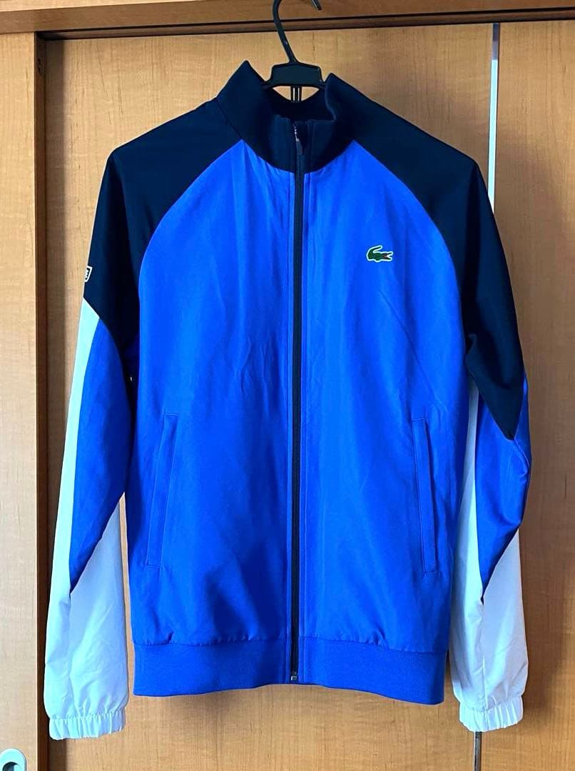 LACOSTE カラーブロックテニストラックスーツ　ブルー　メンズUSサイズＳ