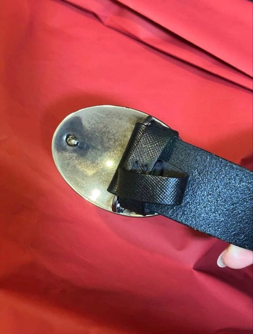 PRADA レザー ベルト 36/90