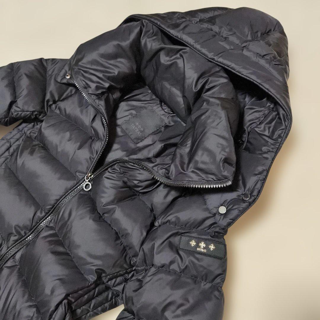 【補修・リペア有り】TATRAS タトラス ポリテアマ ダウンコート　黒　02