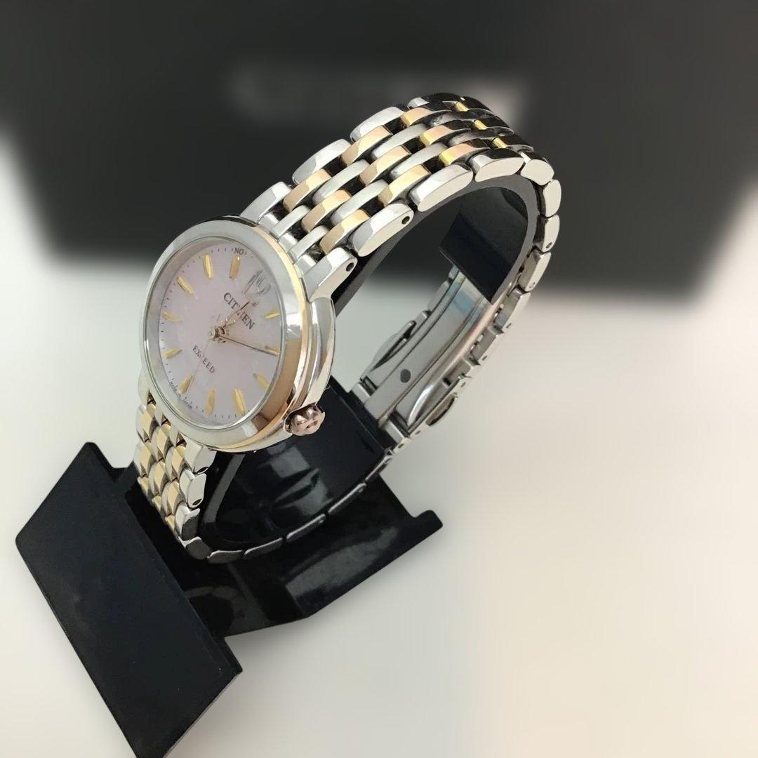 ❣️美品❣️シチズンCITIZEN EXCEEDエコドライブソーラー電波時計 日本製