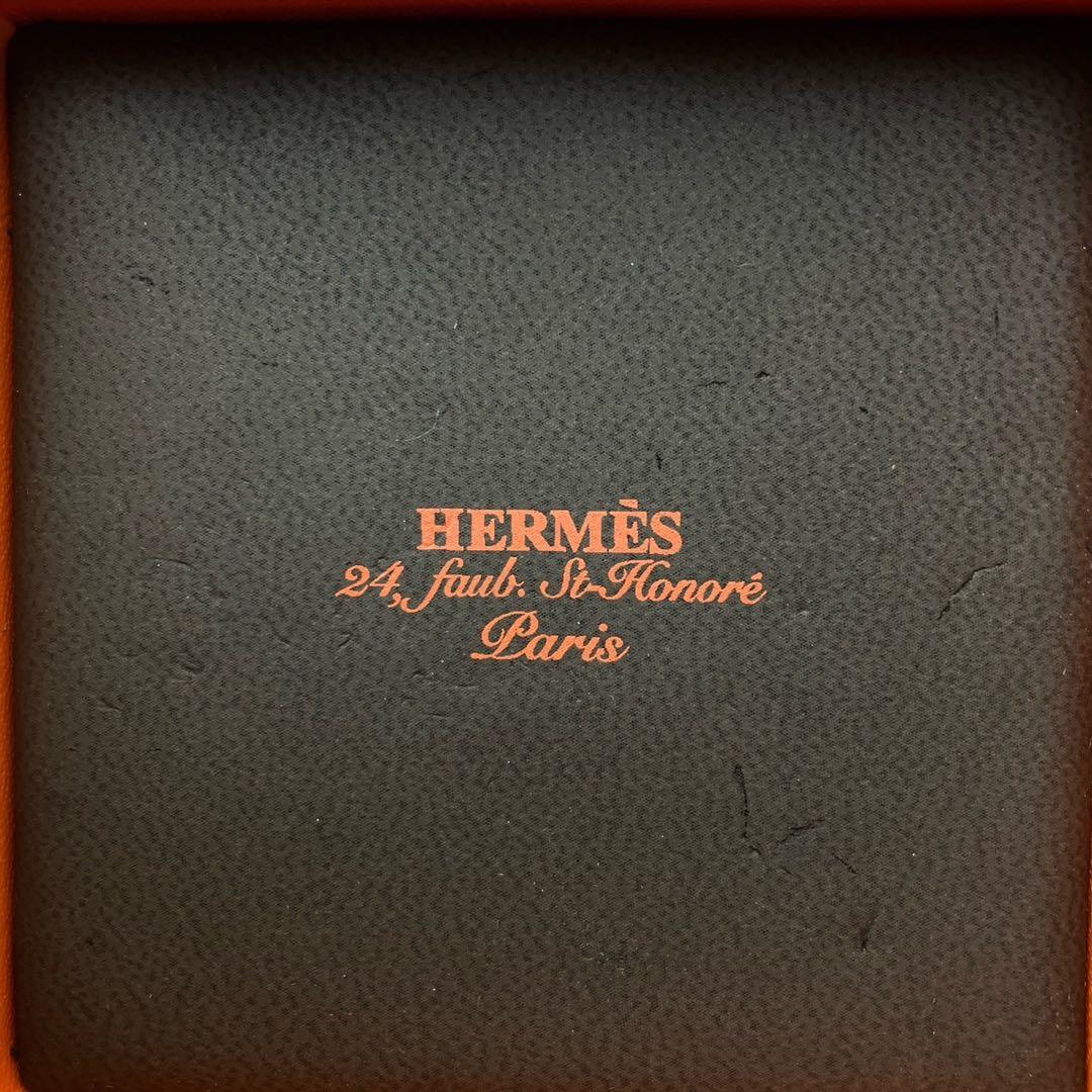 美品 HERMES エルメス マネークリップ シルバー925 エヴリン 箱付き