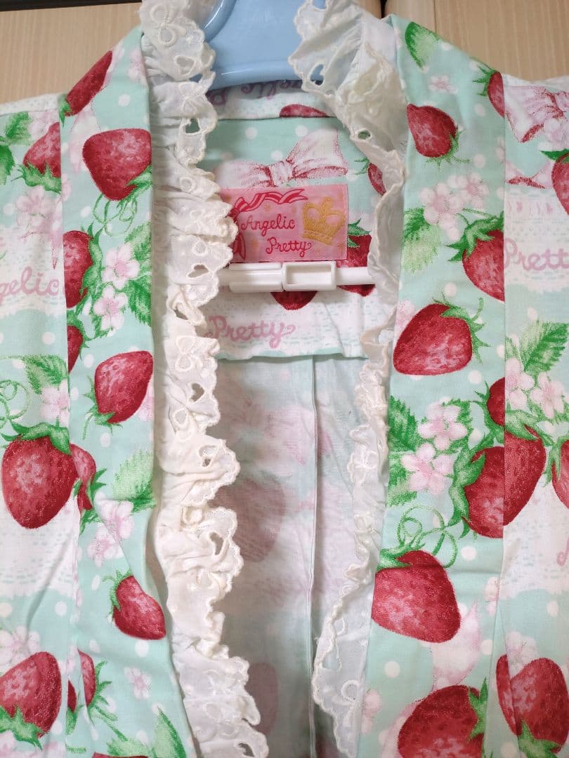 Angelic Pretty いちごミルフィーユ 浴衣・作り帯セット ミント