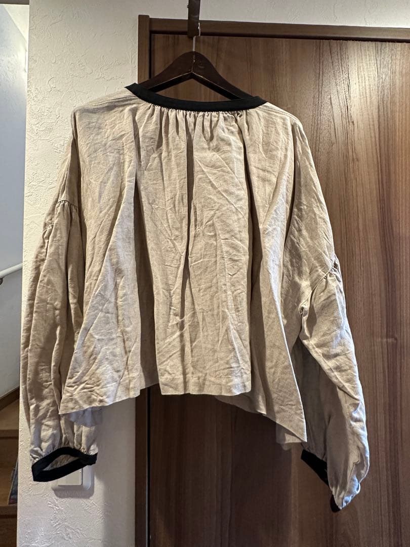 ネストローブ nest Robe リネンショートスモックブラウス