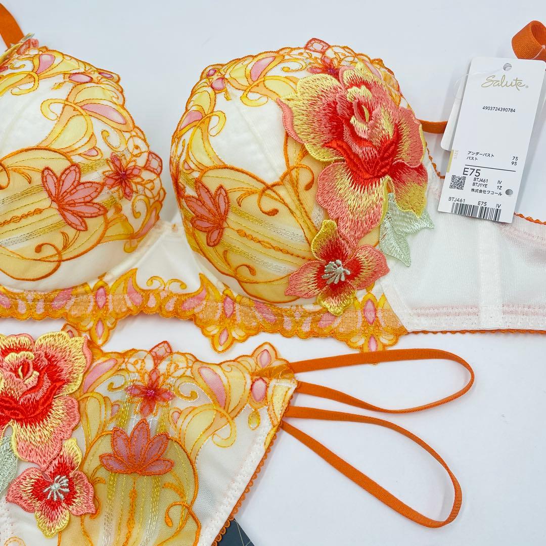 ワコール サルート　Wacoal Salute ブラ&ソングセットE75L