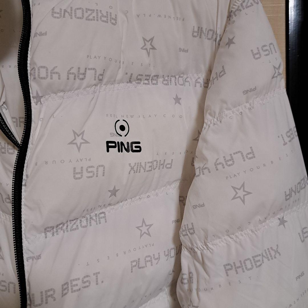 本日終了！新品タグ付き12800PING ホワイト ダウンジャケット