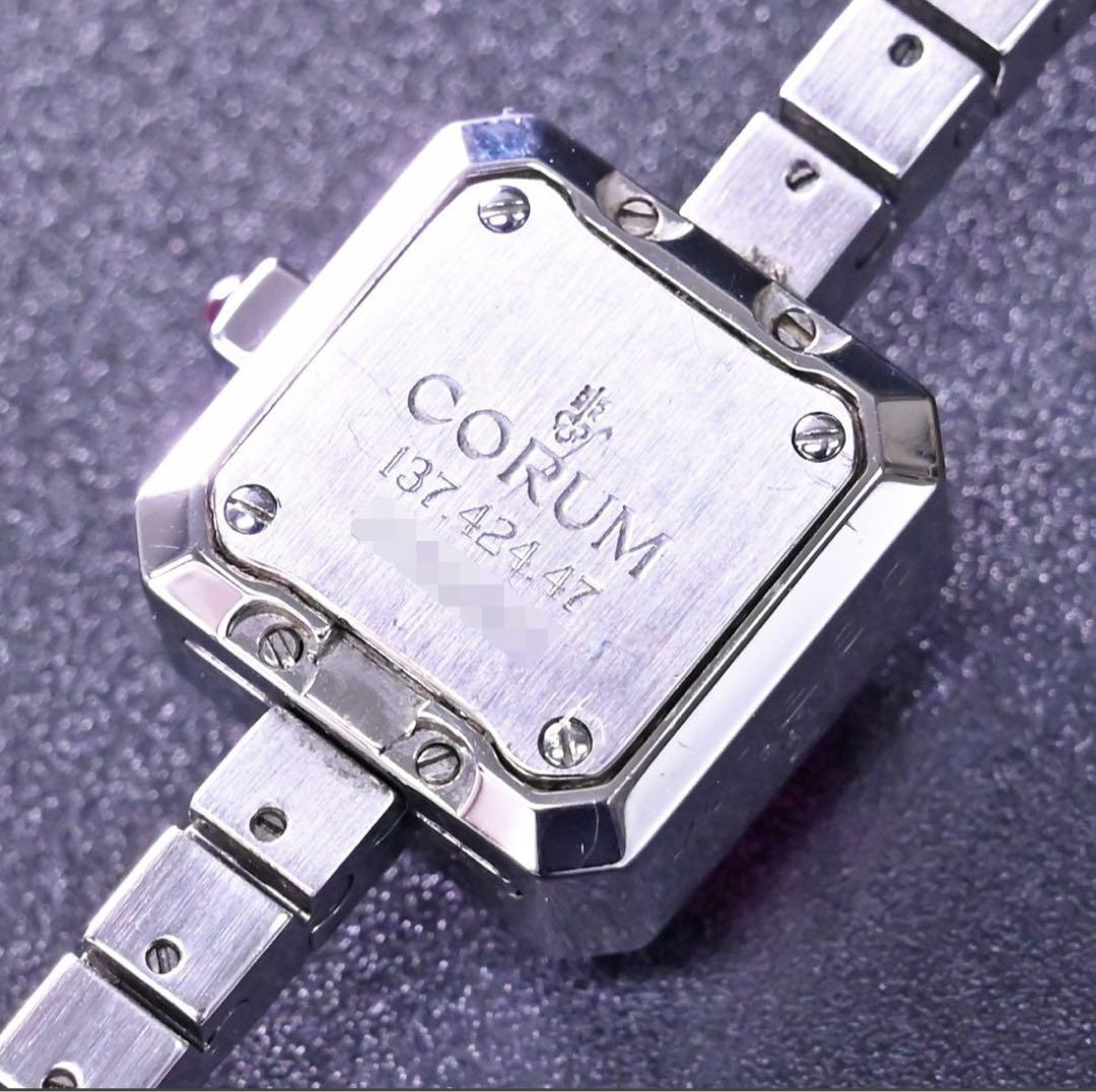 本物 超美品 コルム ダイヤベゼル キ ダイヤモンド ウォッチ CORUM