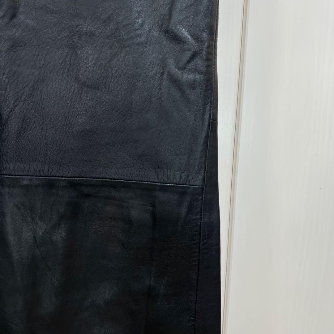 JUNYA WATANABE 00AW 再構築 シープレザー ロングスカート