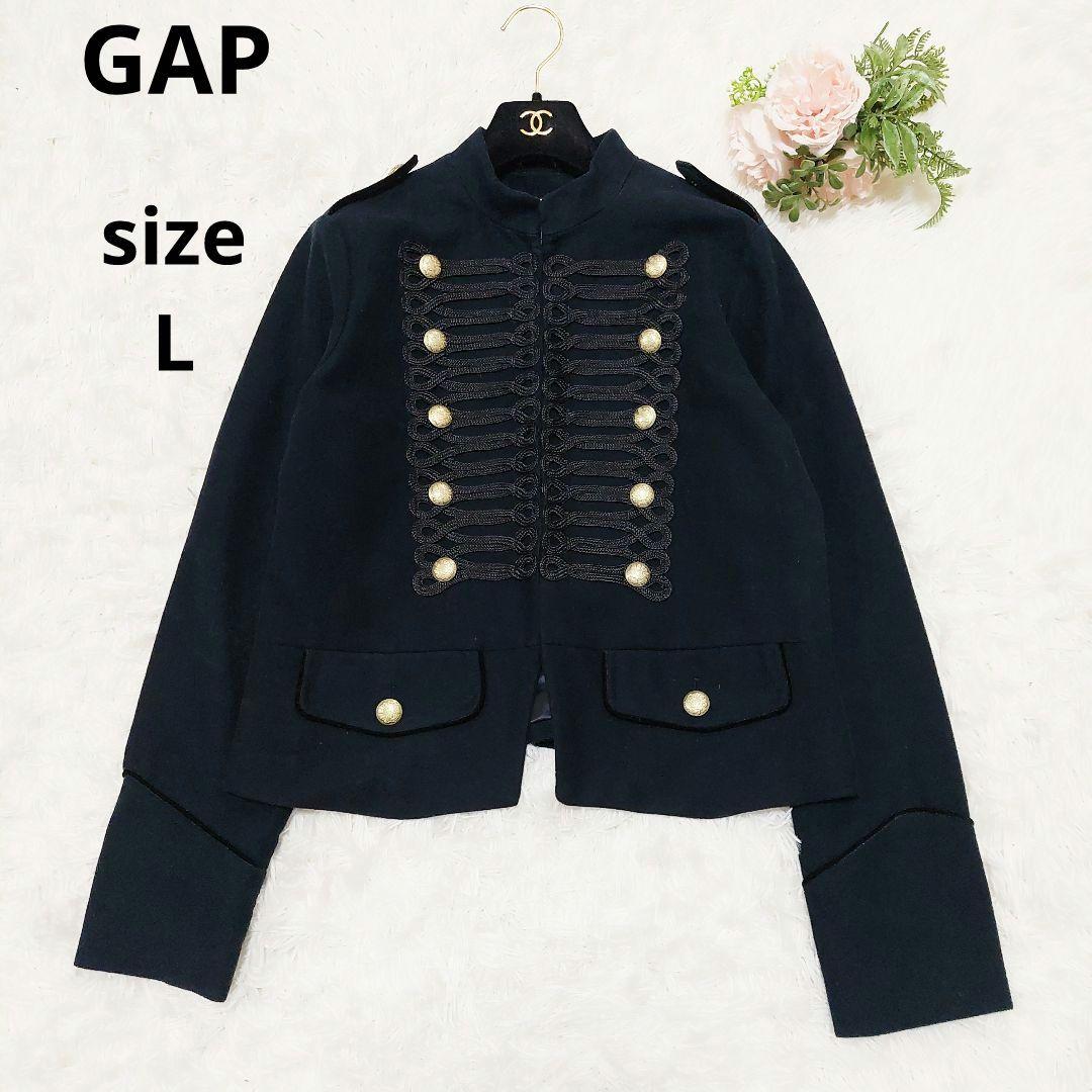極美品 GAP ギャップ ナポレオン ジャケット 金ボタン 希少サイズ L