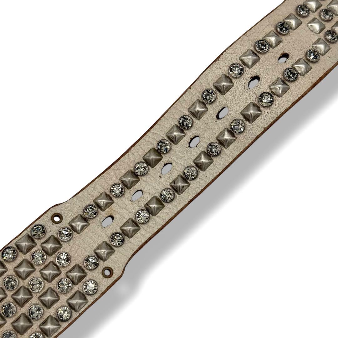 希少 ヒステリックグラマー×バルタザール スワロフスキースタッズレザーベルト