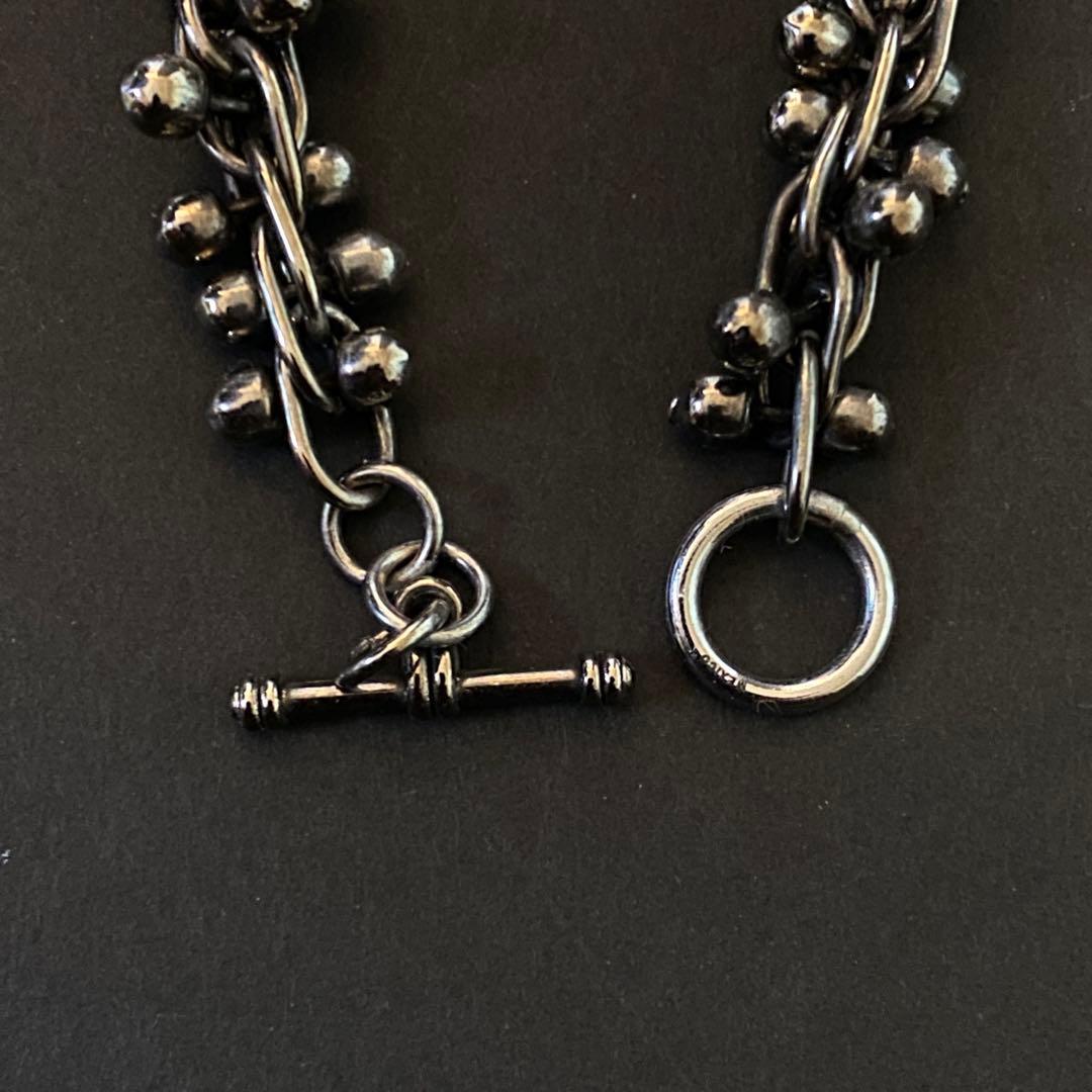 Vintage メキシコ シルバー パール DNA ブレスレット