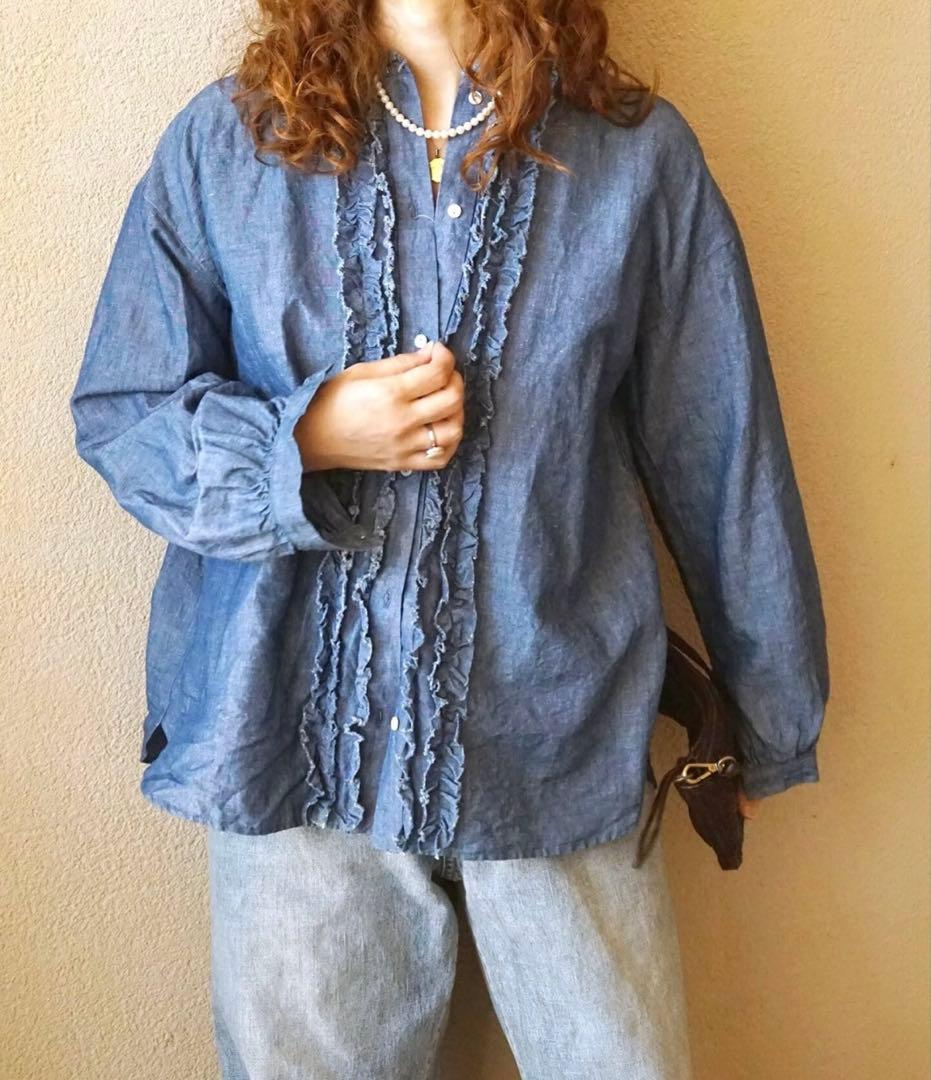 ジャーナルスタンダードラックス　ブラウス　シャンブレーシャツ