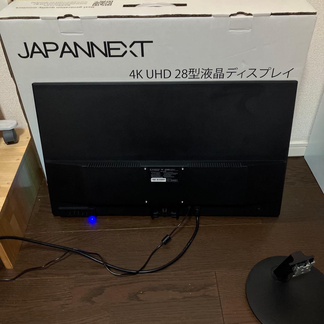 JAPANNEXT 4K UHD 28型液晶ディスプレイ 本体