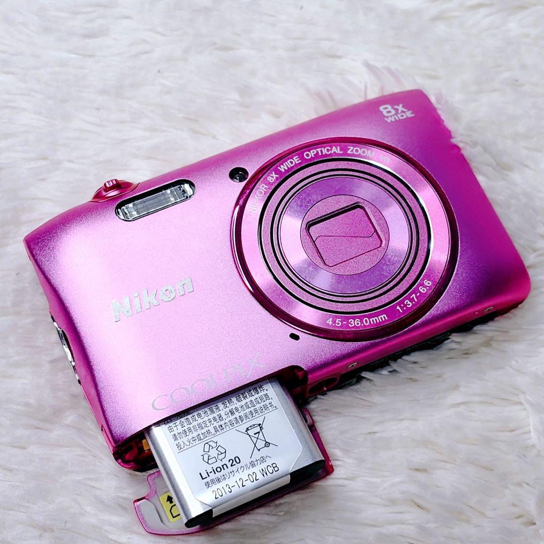 【外観極美品】ニコン Nikon クールピクス COOLPIX S3600ピンク
