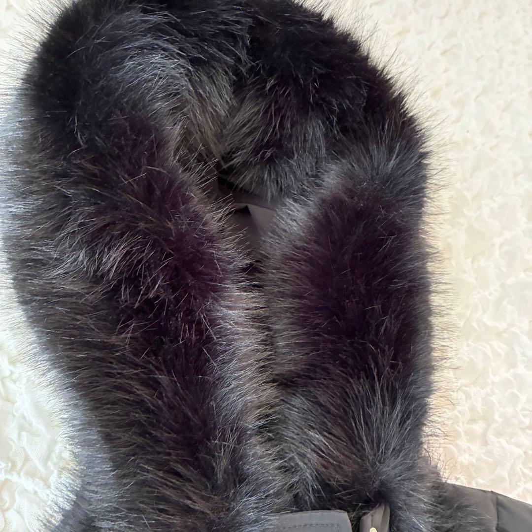 Darich レディミディダウンコート　Ｓ黒　ベルト欠品