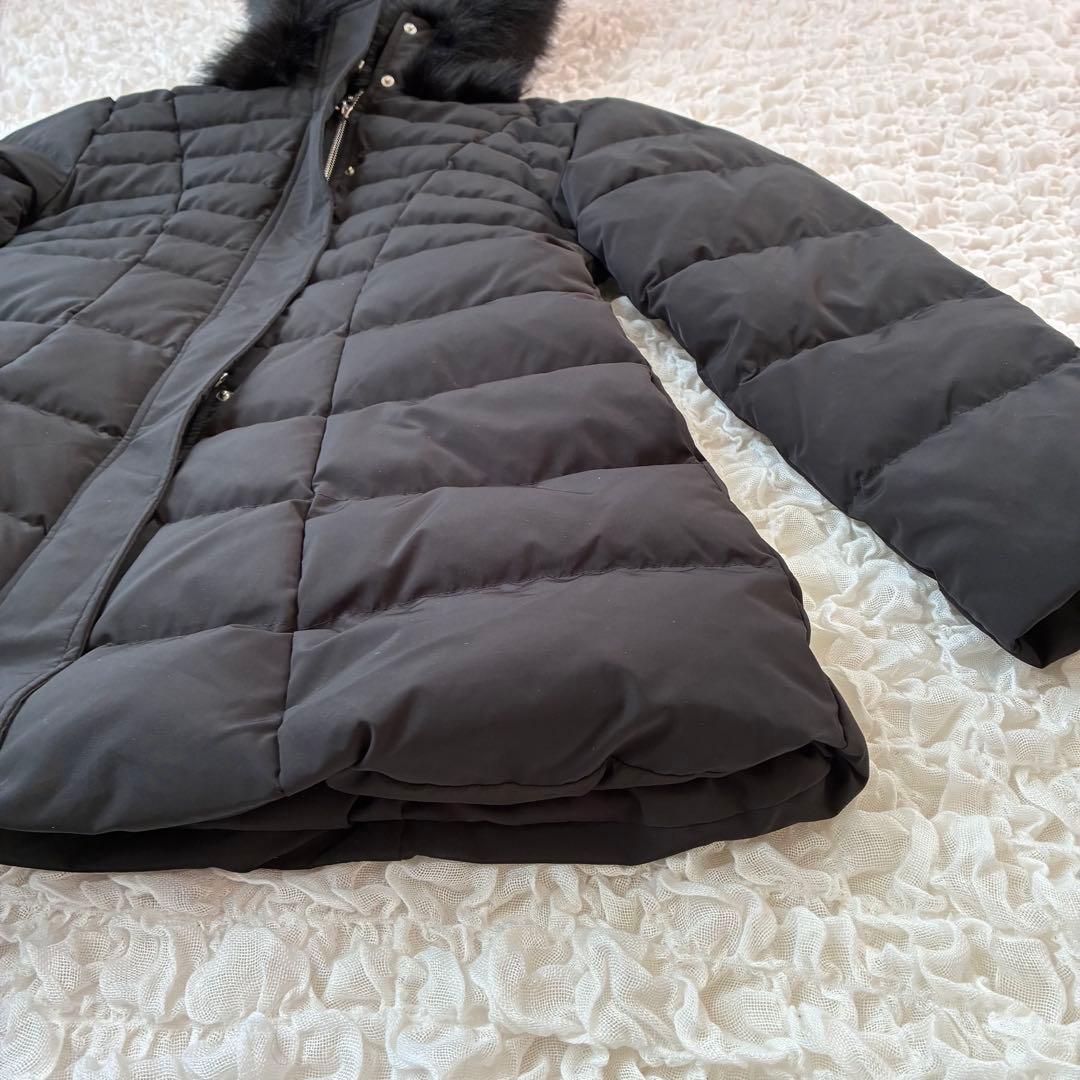 Darich レディミディダウンコート　Ｓ黒　ベルト欠品