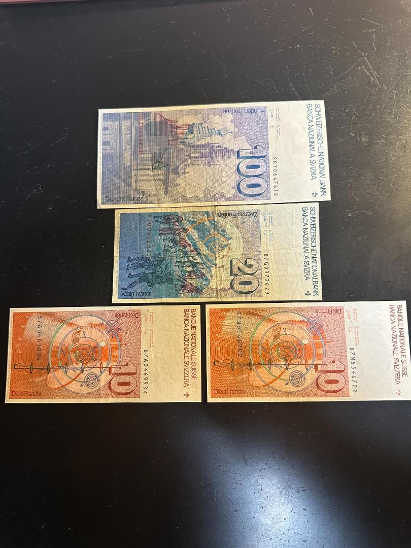 旧スイスフラン紙幣 140CHF