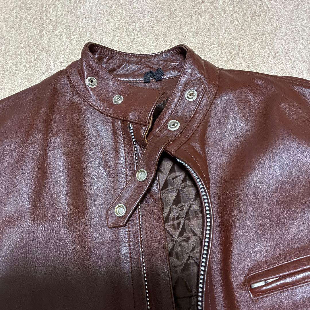 ダークブラウン レザージャケット