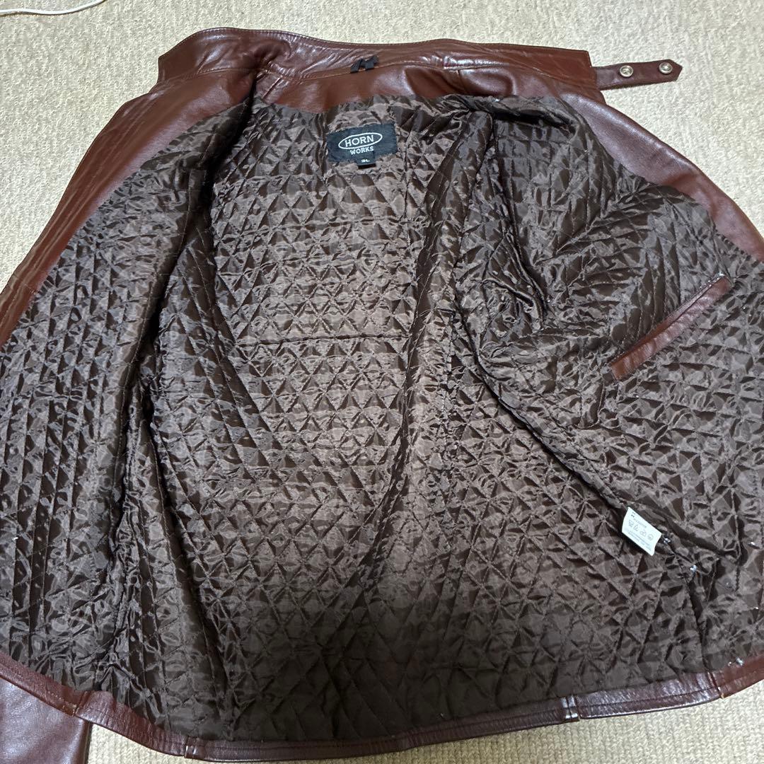ダークブラウン レザージャケット