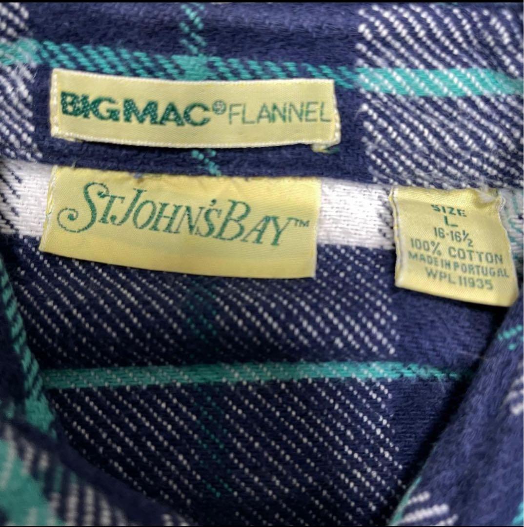 80s STJOHNSBAY ビッグマック 好配色 サイズ感◯ ネルシャツ