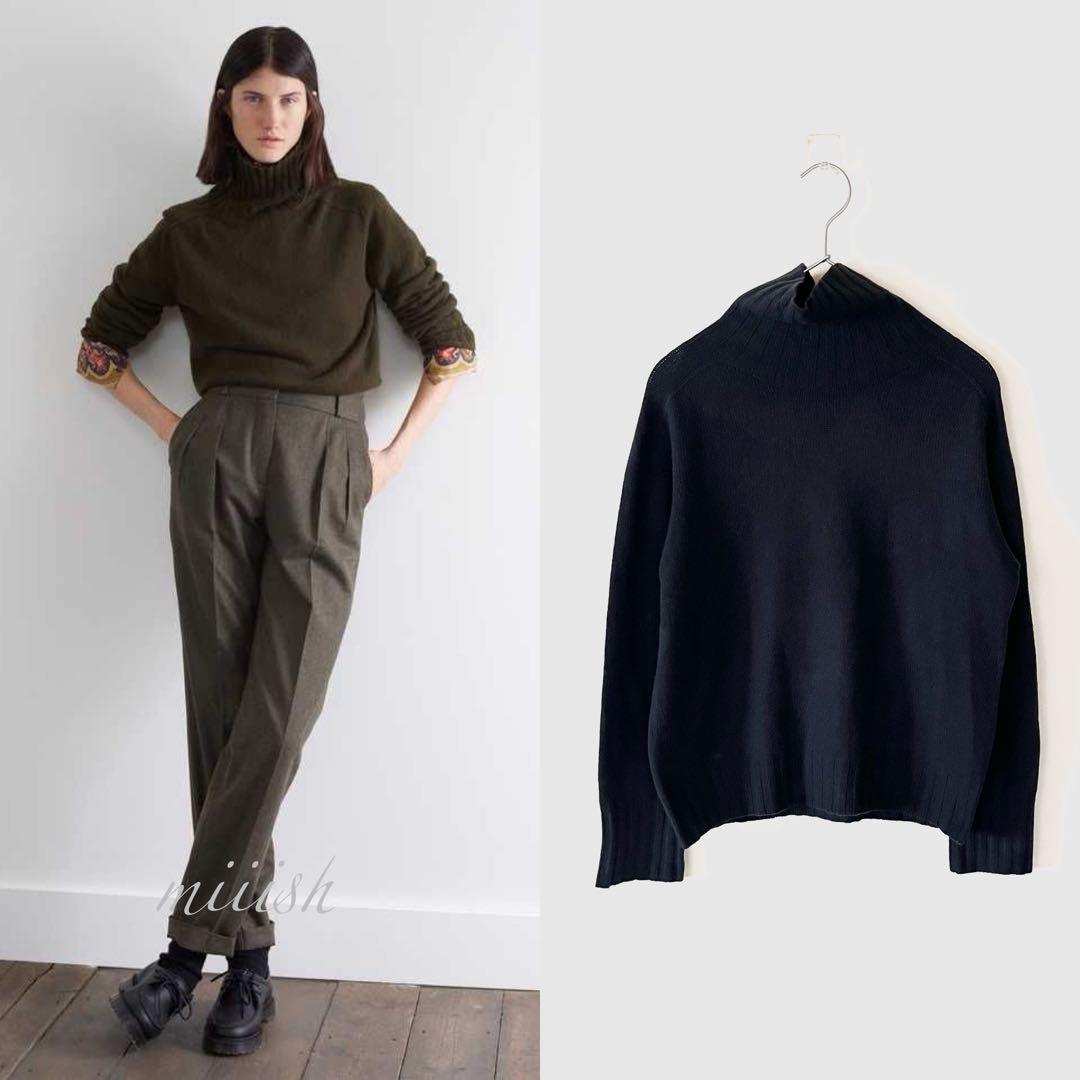 マーガレットハウエル 最高級スコティッシュカシミヤ100%タートルニット美品