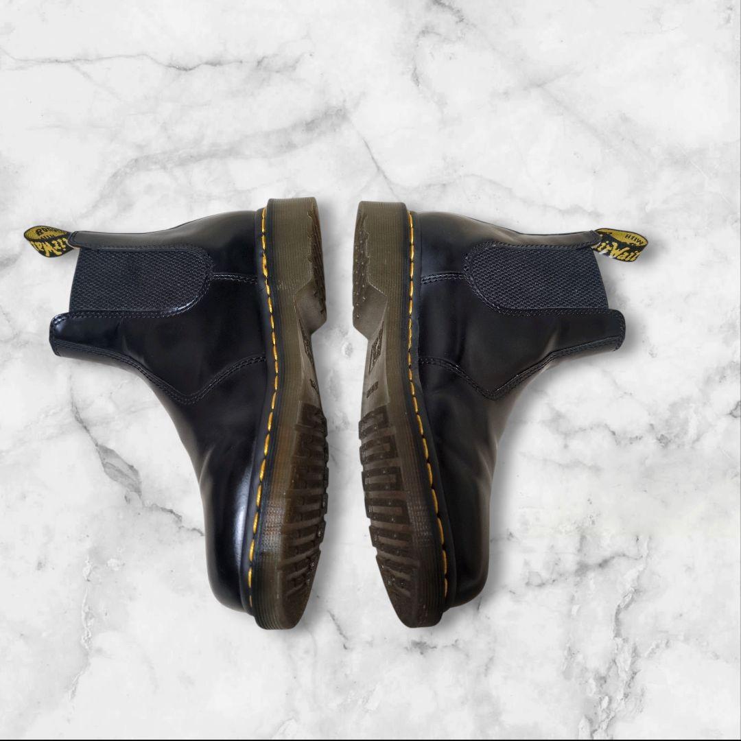 美品✨ドクターマーチン チェルシーブーツ 2976YS 黒 24 サイドゴア