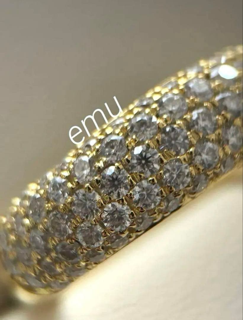 最高級モアサナイト / パヴェリング / YG