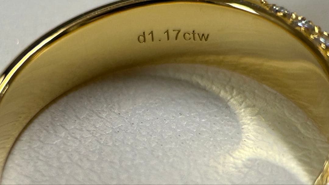 最高級モアサナイト / パヴェリング / YG