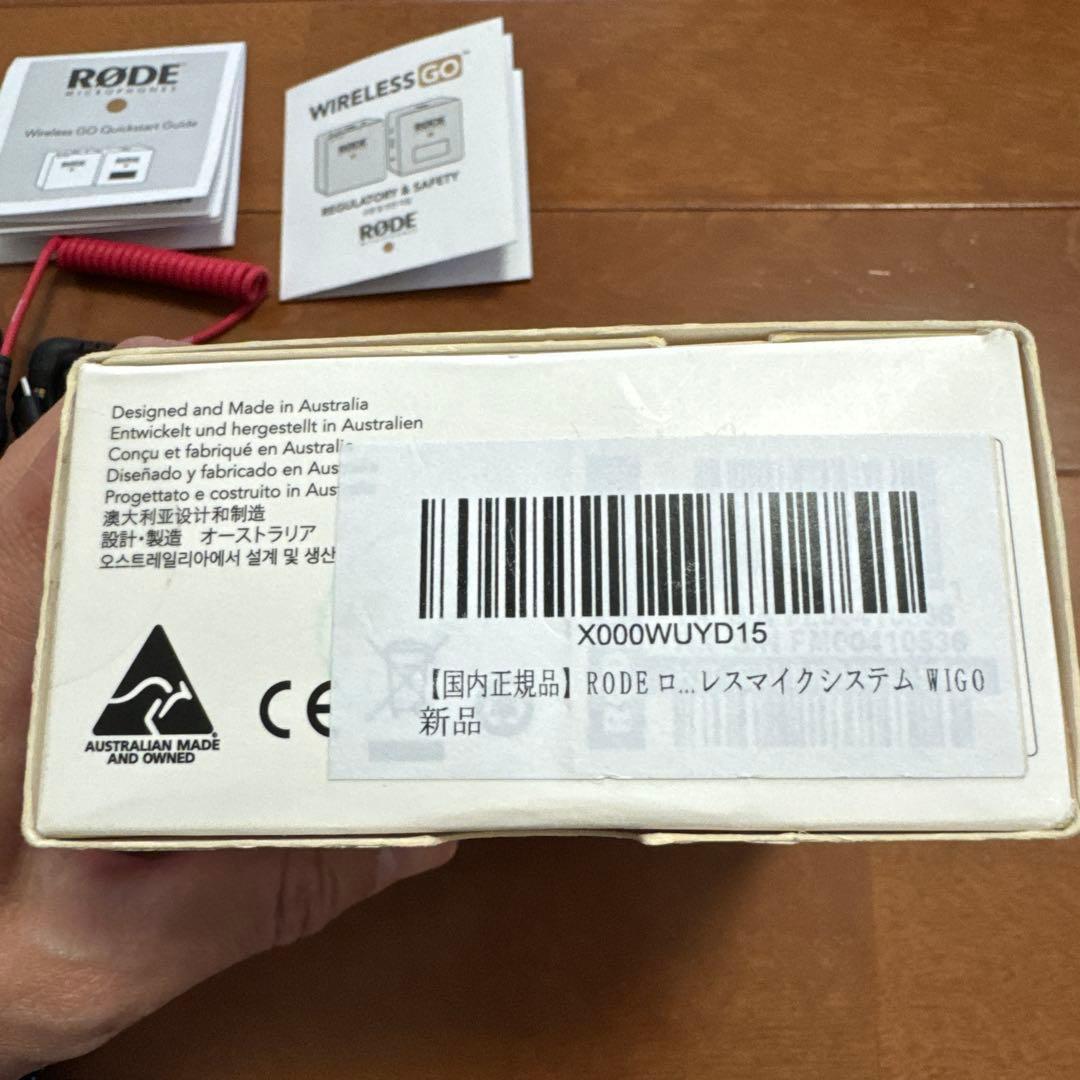 RØDE WIRELESS GO ワイヤレスマイク