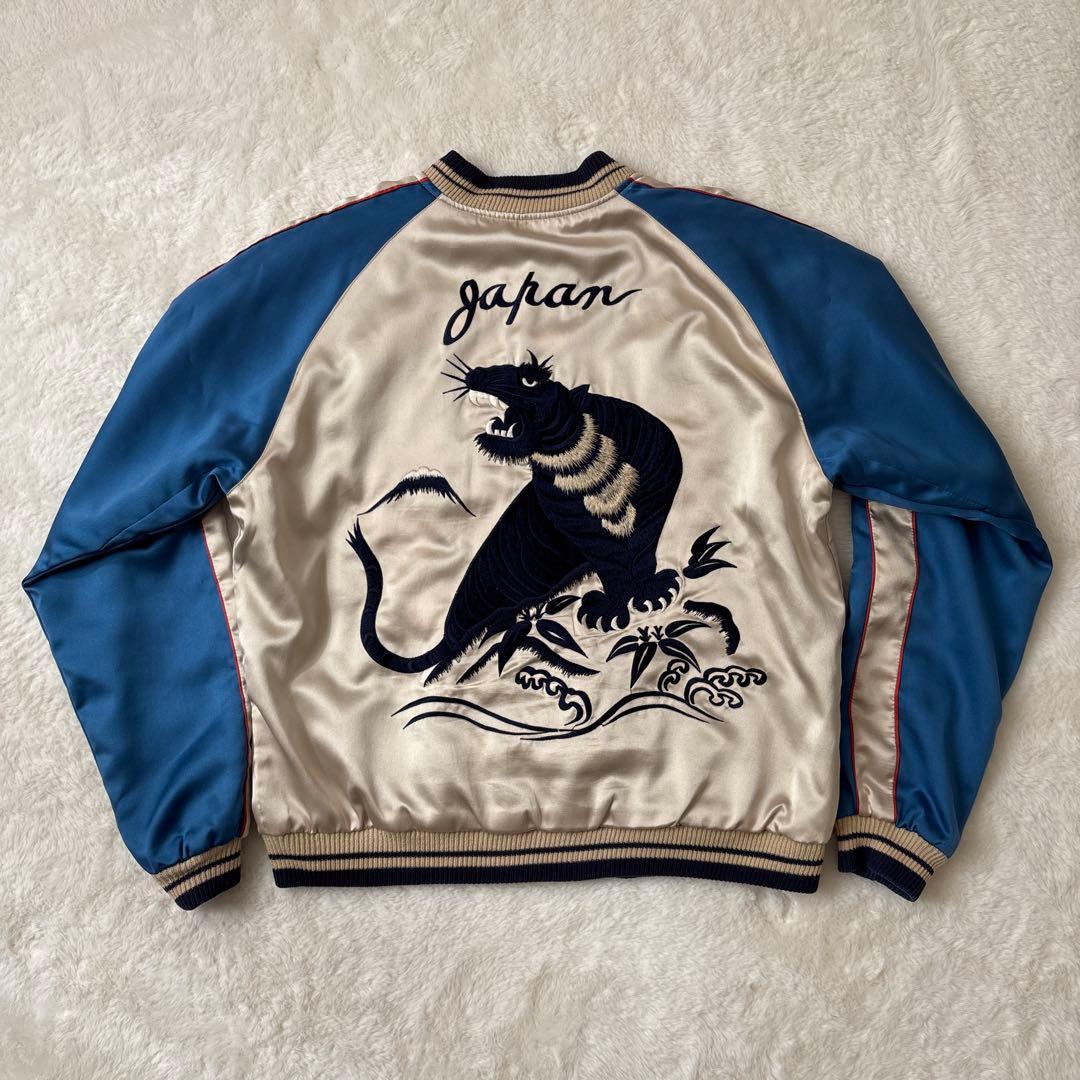 東洋エンタープライズ スカジャン スーベニア 第五空軍奥尻島×紺虎 M18333