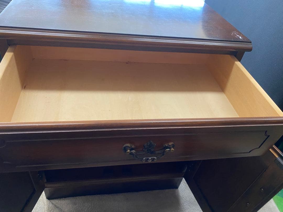 【おしゃれ】カリモク　木製ラック ダークブラウン アンティーク　チェスト