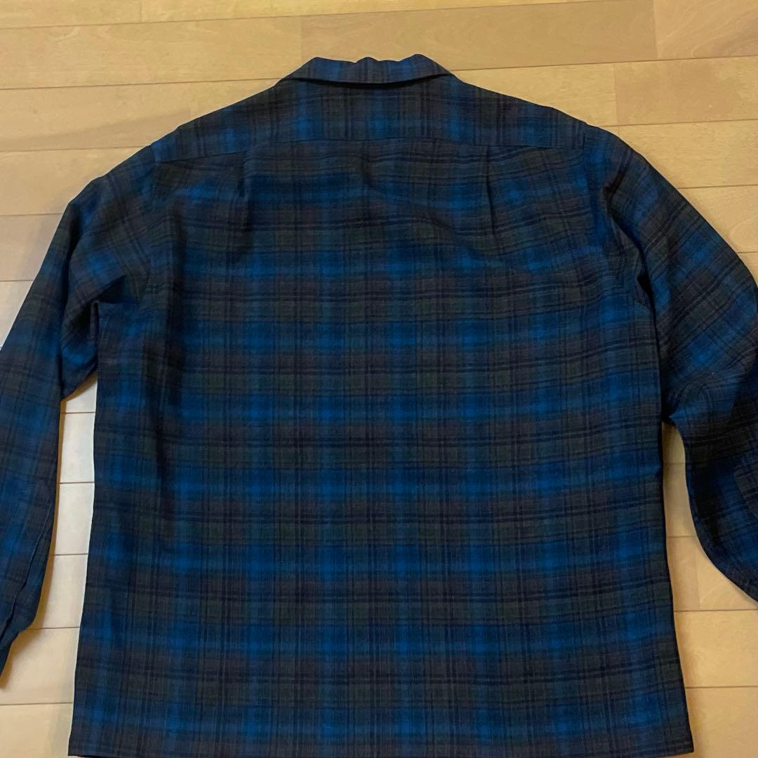 ち*！様 L 青 ブラウン 黒 pendleton ウール ボードシャツ