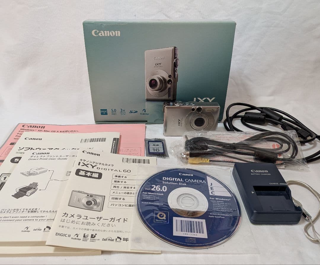 Canon IXY 60 【動作確認済】【未使用付属品あり】
