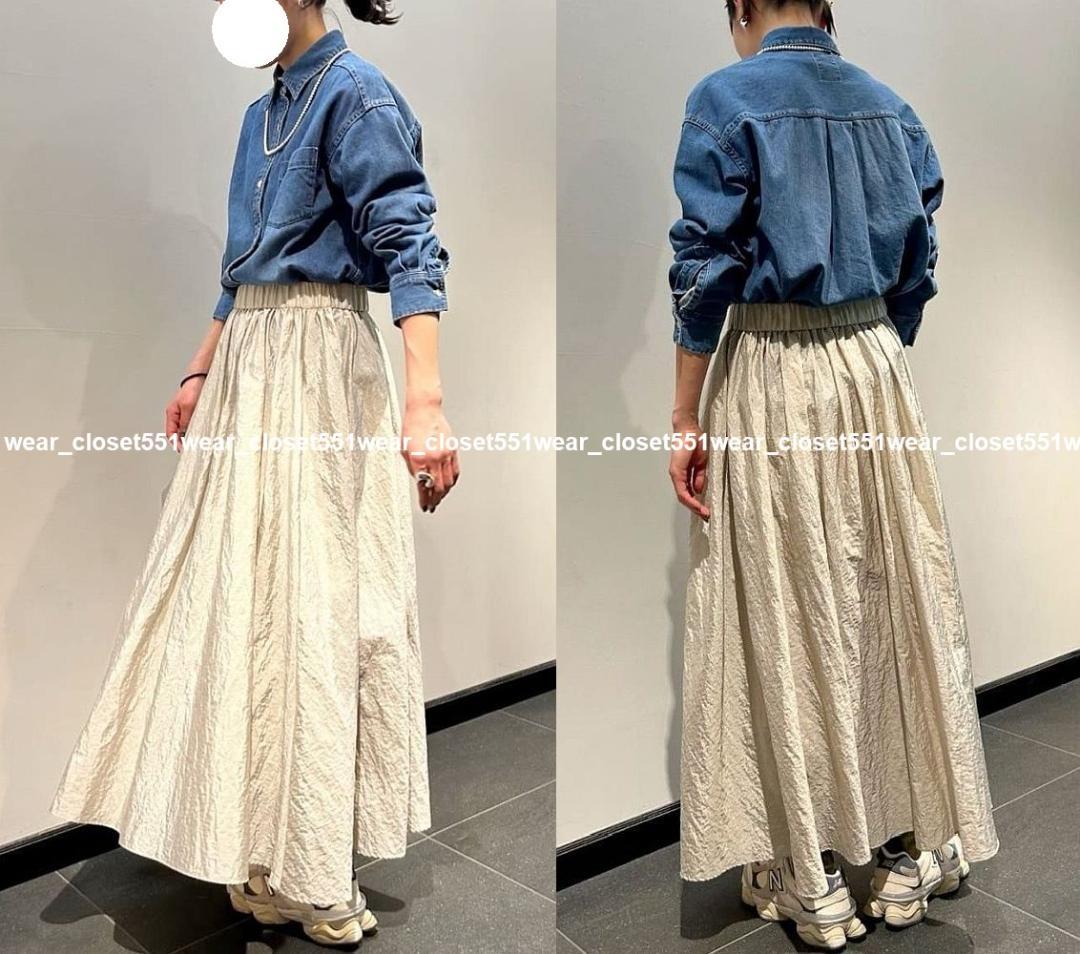 2024 美品ジャーナルスタンダードレサージュ☆8oz デニムシャツ F ブルー