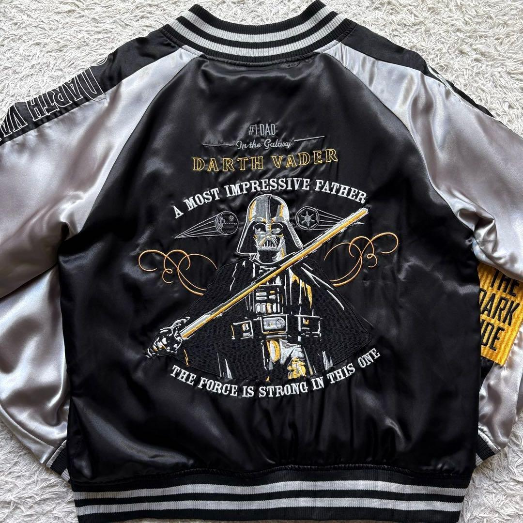 ★美品★ STAR WARS × 丸眞 スカジャン 刺繍 ダースベイダー 黒 L