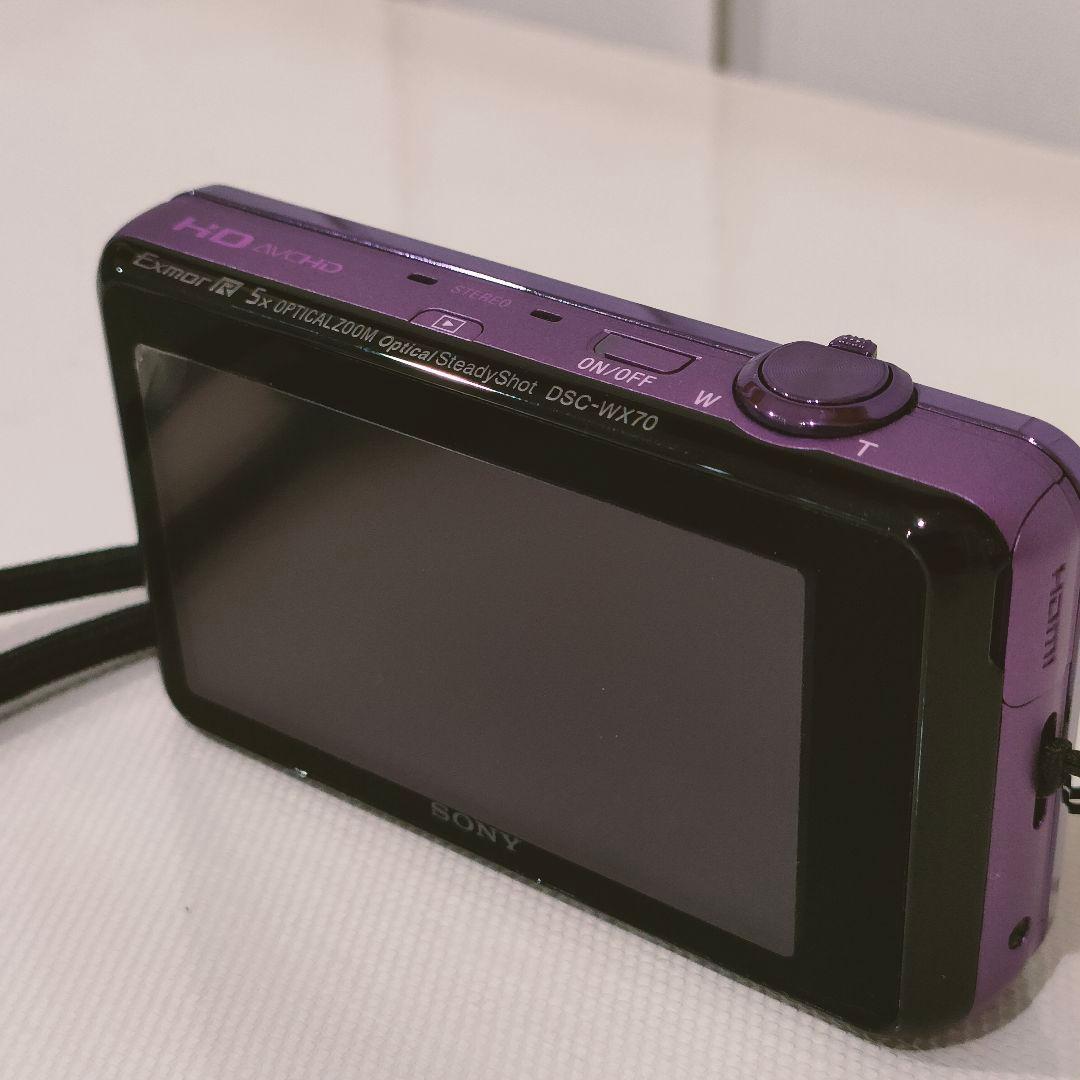 【送料無料・中古品】SONY Cyber-shot DSC-WX70 パープル