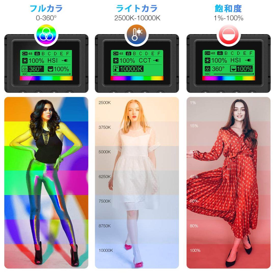 LEDライト 2個セット 遠隔操作&調光撮影用