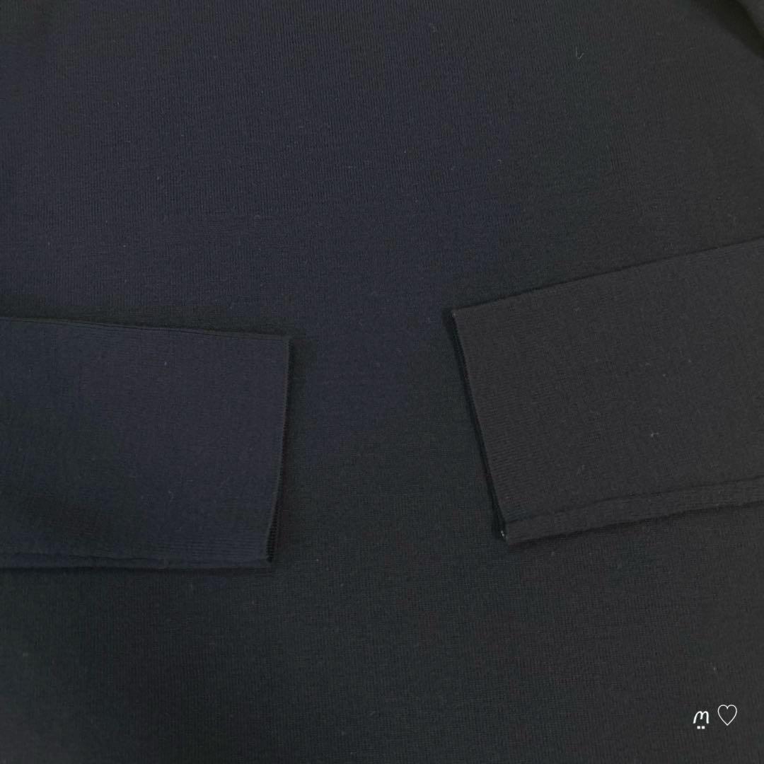 フォクシー　グレースウールタートルネックセーター　38　ニットトップス　ネイビー