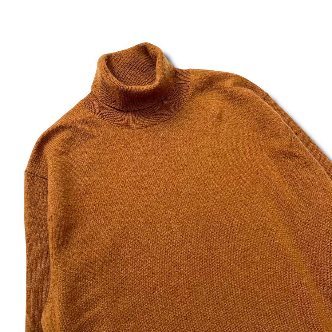 英国製 dunhill カシミヤ 100% タートルネック ニット セーター