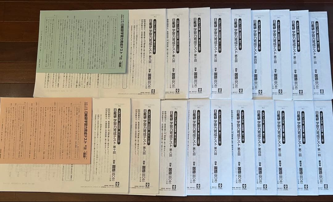 【日能研】学習力育成テスト4年 1年間 全19回分 2020年度